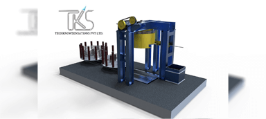 Roatry Vertical drum type equipment for continuous drawing and sinking process at high quality small diameter coiled tubes using variable speed A.C. motor with a gearbox.